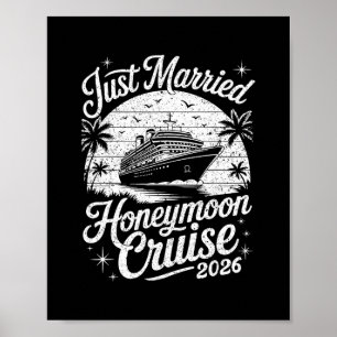 Poster Cruzzeiro de Lua de Mel Recém-Casados 2026 Fofo