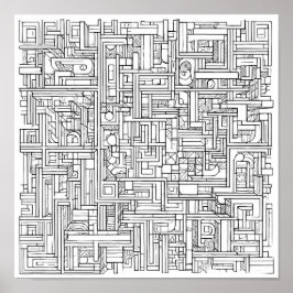 Poster Cryptic Art Challenge: Urban Cipher Graffiti