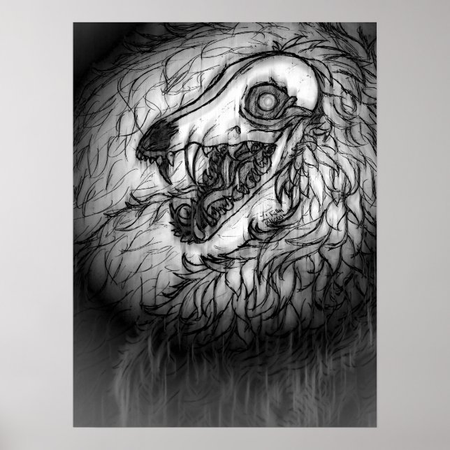 Poster Cryptid: Snow Wasset Sketch  (Frente)