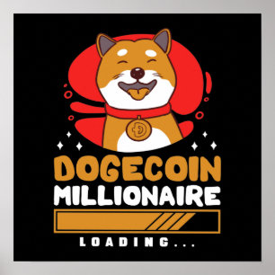 Poster Crypto DogeCoin Milionário Carregando