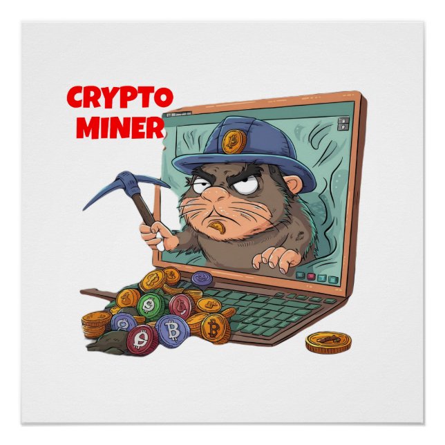Pôster Crypto Miner (Frente)