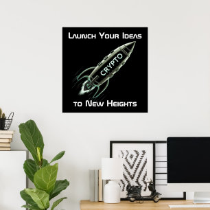 Poster Crypto Rocket