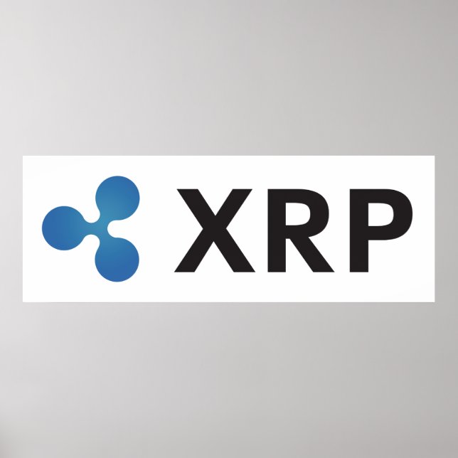 POSTER CRYPTOCURRÊNCIA DE RIPES XRP (Frente)