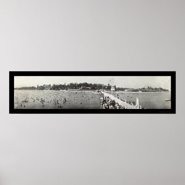 Poster Crystal Beach Ontario Photo 1914 (Frente)