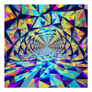 Pôster Crystal Corridor: Journey Through the Prism