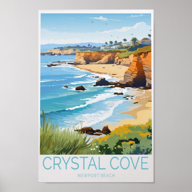 Poster Crystal Cove Newport Beach Viagem (Frente)
