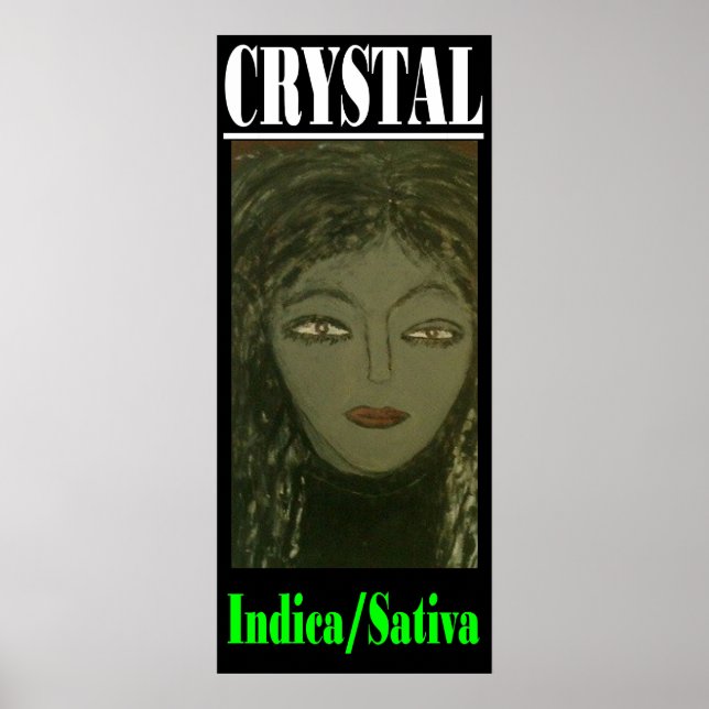POSTER CRYSTAL INDICA SATIVA (Frente)