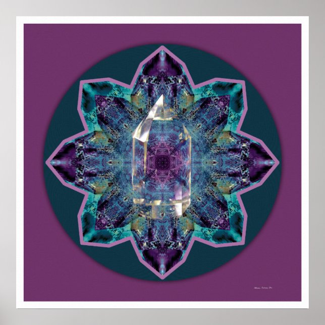 Poster Crystal Mandala 3 (Frente)