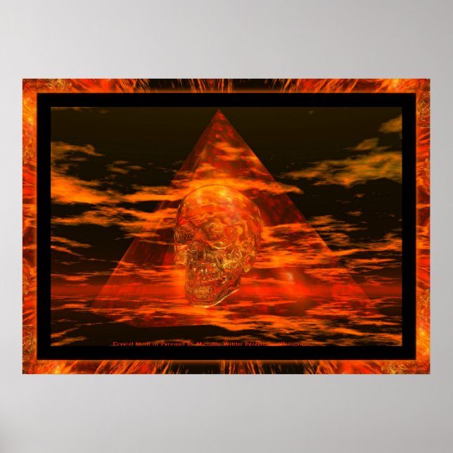 Pôster CRYSTAL SKULL Na Pirâmide (Frente)