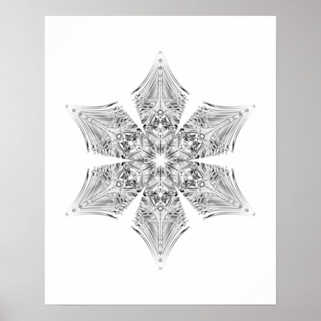 Poster Crystal Snowflake (Frente)