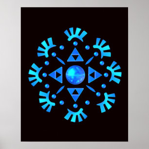 Poster Crystal Snowflake