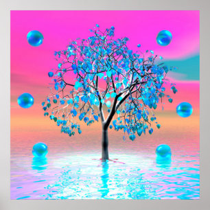 Poster Crystal Tree Sunrise