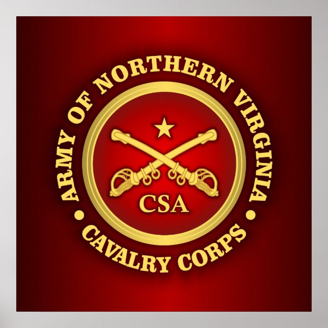 Poster CSC - Exército de Cavalaria da Virgínia Norte (Frente)