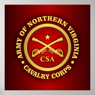 Poster CSC - Exército do corpo de cavalaria de Virgínia