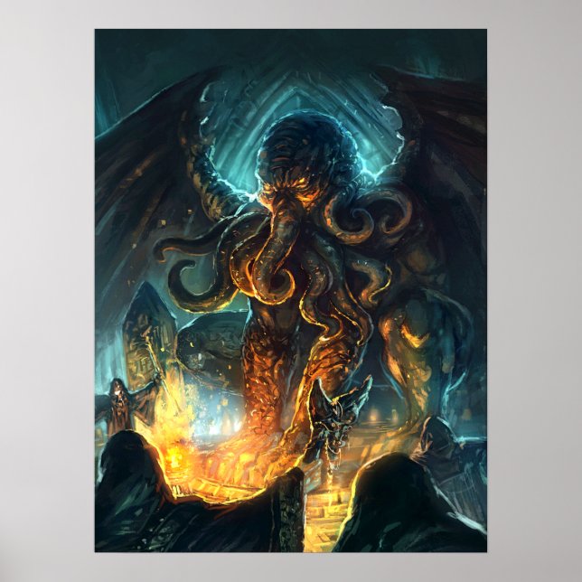 Poster Cthulhu de Lovecraft (Frente)
