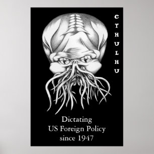Poster Cthulhu: Ditando a política externa dos E.U. desd