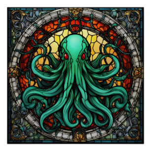 Pôster Cthulhu StainGlass