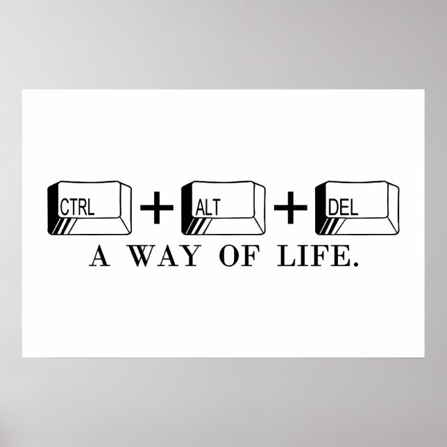 POSTER CTRL+ALT+DEL (Frente)