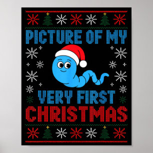 Poster Cture do meu primeiro piada de Natal engraçado Xma