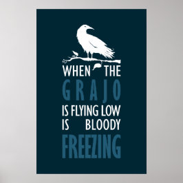 Poster Cuando el grajo vuela bajo