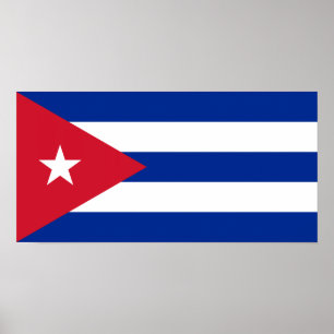Poster Cuba - Bandeira Cubana