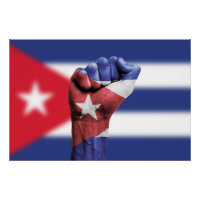 Cuba Flag Fist