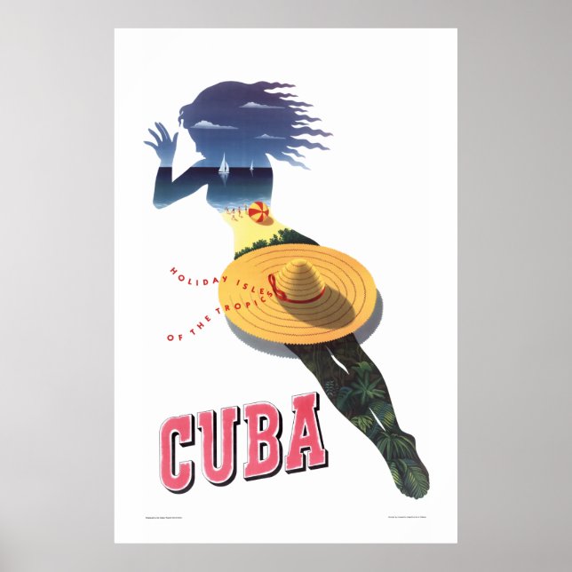 Poster Cuba — Ilha Feriada dos Trópicos (Cuba 1) (Frente)