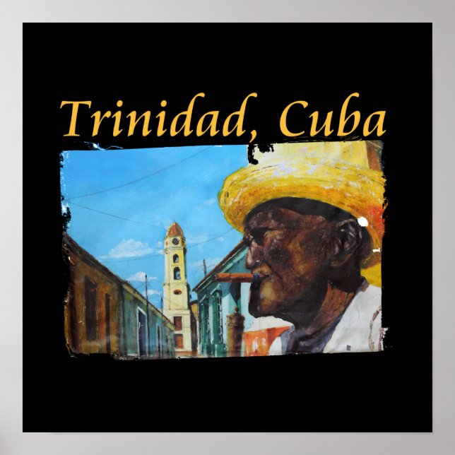 Poster Cuba - Trinidad e Cubana Charutos (Frente)