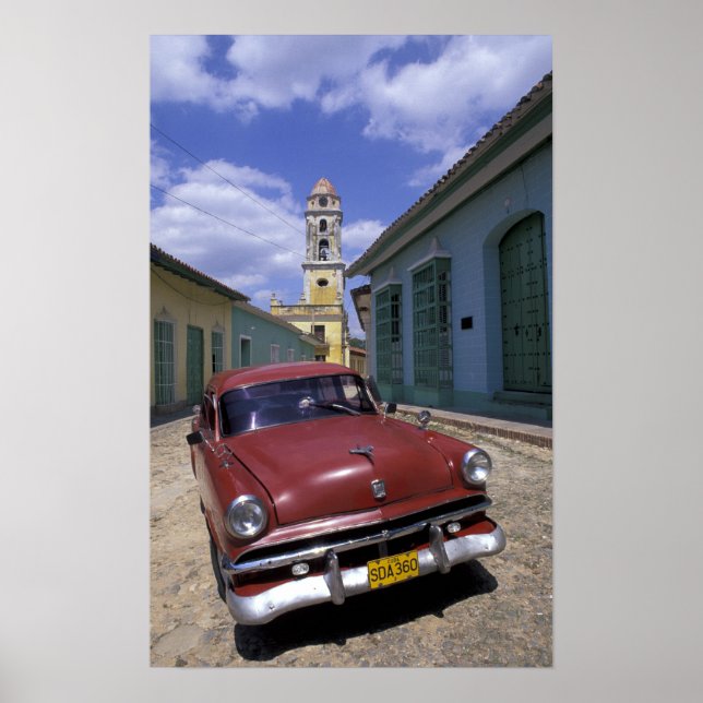 Poster Cuba, velha aldeia colonial de Trinidade. (Frente)