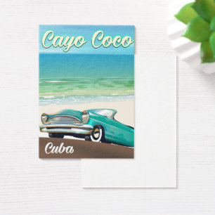 Poster cubano das férias dos Cocos de Cayo