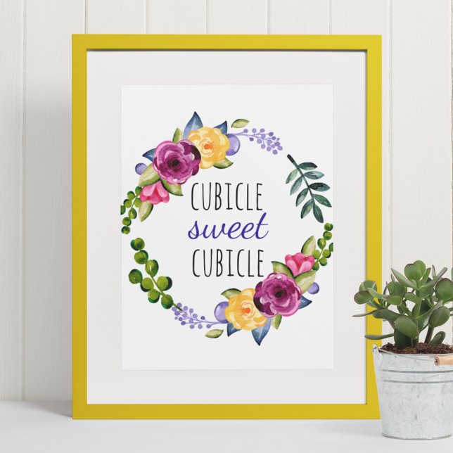 Poster Cubicle Swebicle Home Funny Office Desk (Criador carregado)
