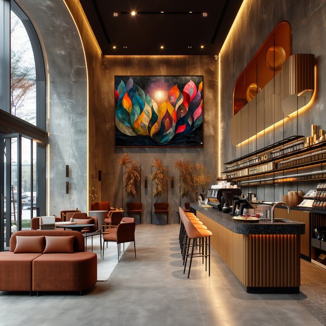 Pôster Cubismo: Árbol en Llamas (Criador carregado)