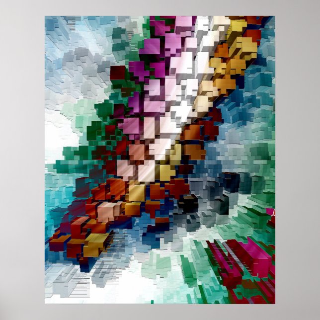 Poster Cubo Centrado (Frente)