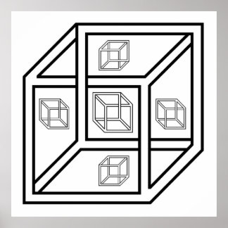 Pôster Cubo Impossivel