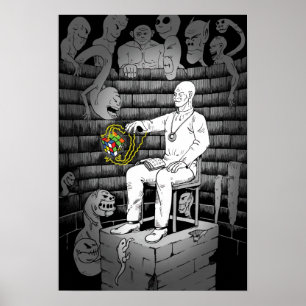 Poster Cubo Magia e Monstros