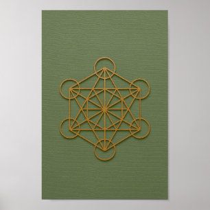 Poster Cubo Sage e Cobre de Metatron
