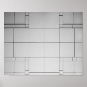 Poster Cubos abstrato