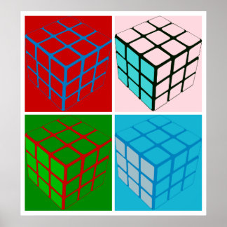 Poster cubos de pop