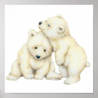 Poster Cubos de Urso Polar
