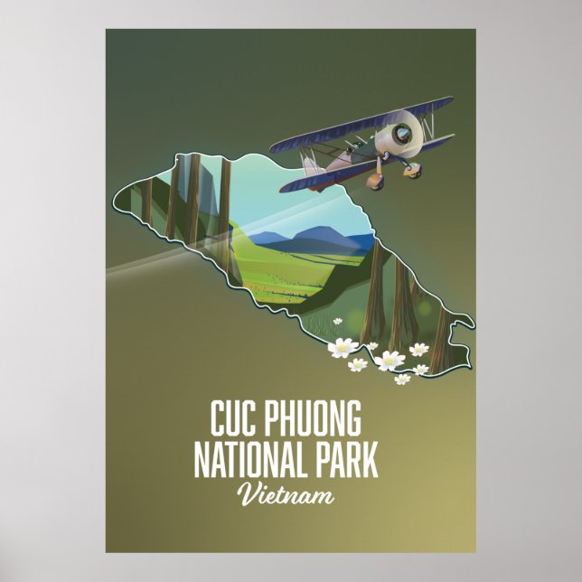 Poster Cuc Phuong - Parque Nacional do Vietnã (Frente)