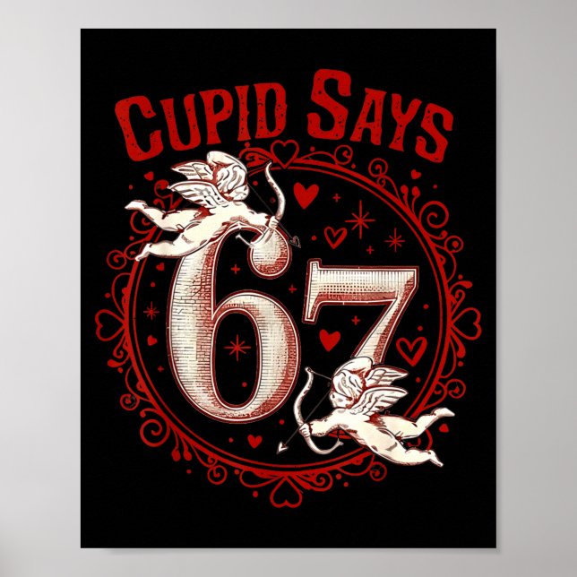 Poster Cud Diz 67 Divertido 6 7 Seis Sete Meme Gíria Vale (Frente)