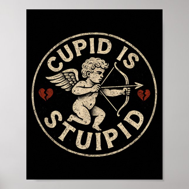 Poster Cud Is Stud Hate Valentines Anti Valentine Stud Cu (Frente)