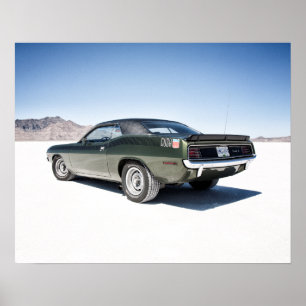 Poster Cuda do hemi de Dodge em apartamentos de sal de