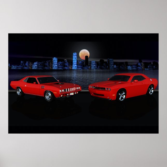 Poster Cuda e Challenger (Frente)