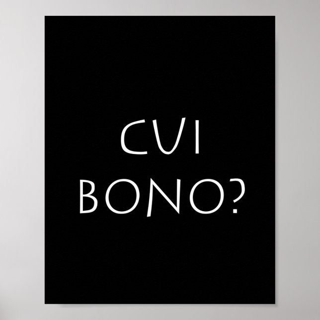 Poster Cui bono (Frente)