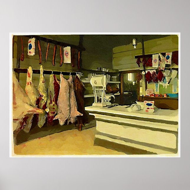 Pôster Cuidado com a carne (Frente)