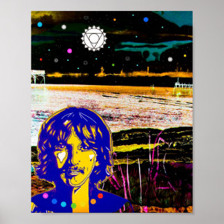Poster "Cuidado com a escuridão" George Harrison Art Impr