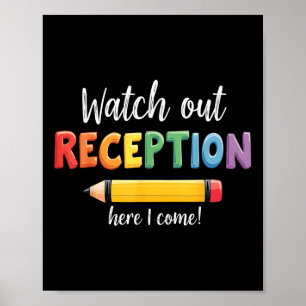 Poster Cuidado Com A Recepção Aqui Eu Volto Para A Escola