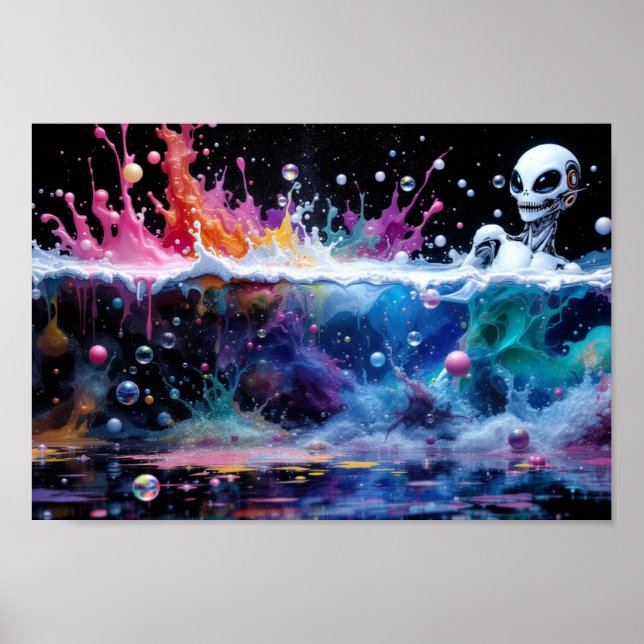 Poster Cuidado com o Alien  (Frente)