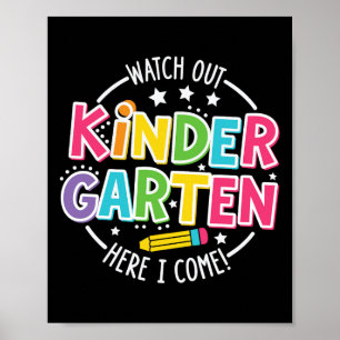 Poster Cuidado Jardim de Infância Aqui Vou Eu Kinder Volt